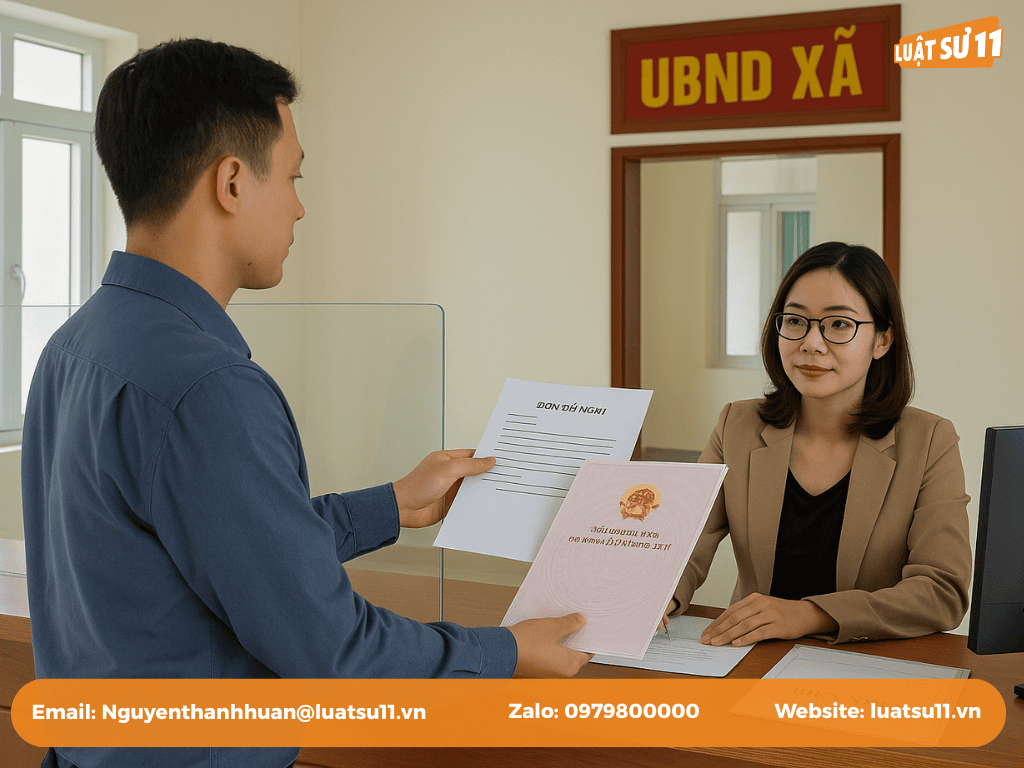 quy trình nộp đơn tại xã