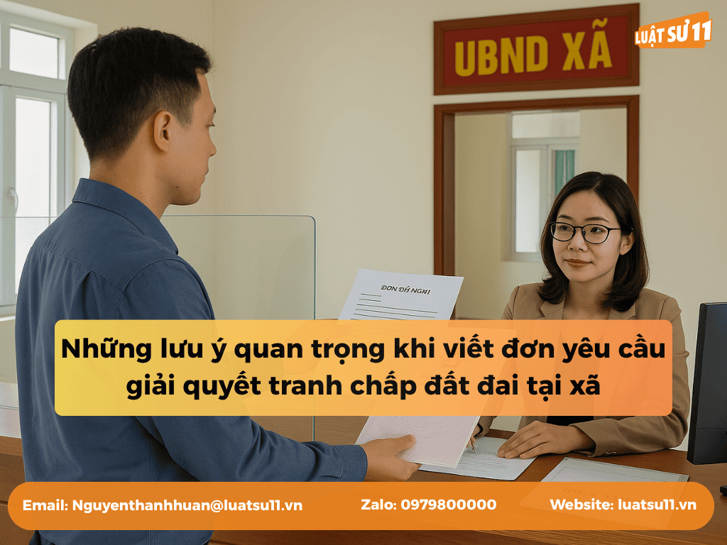 những lưu ý quan trọng khi viết đơn yêu cầu giải quyết tranh chấp đất đai tại xã
