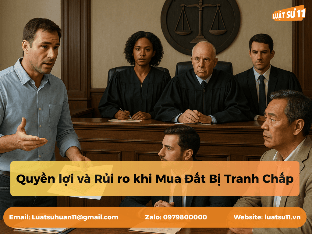 quyền lợi và rủi ro khi mua đất bị tranh chấp
