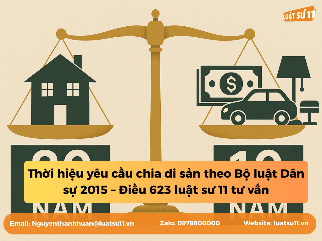 thời hiệu yêu cầu chia di sản theo bộ luật dân sự 2015 - điều 623