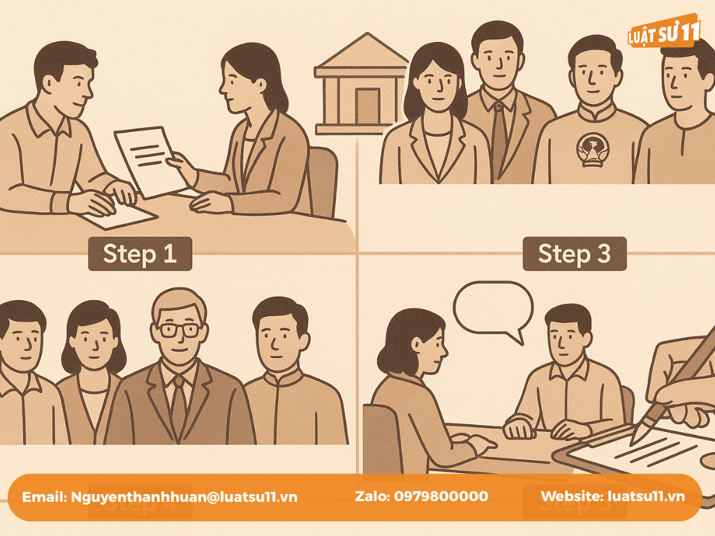 Quy trình hòa giải tại UBND xã theo Luật Đất đai 2024