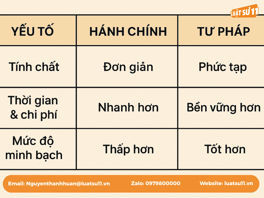 yêu cầu cần xét khi lựa chọn phương thức