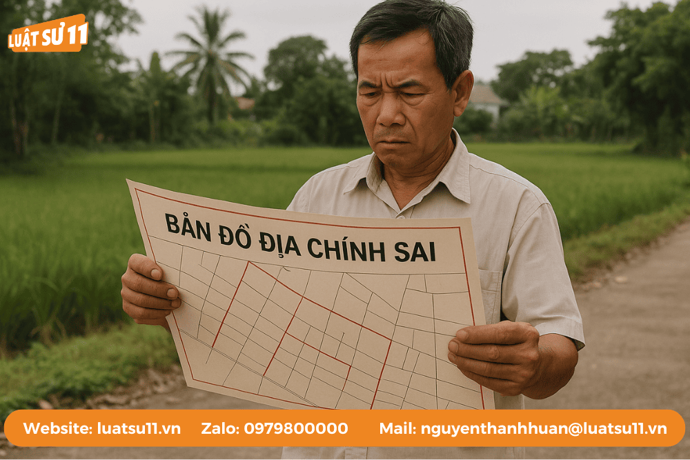 Biện pháp khắc phục khi bản đồ địa chính sai