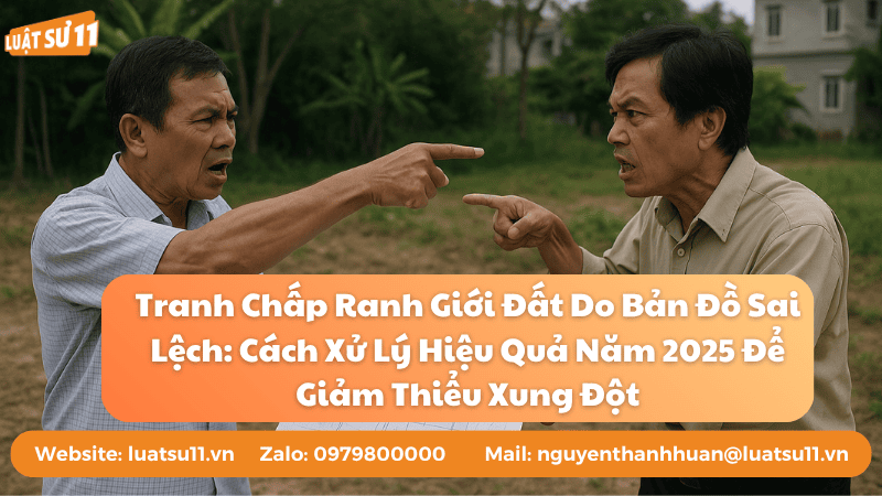 Tranh chấp ranh giới đất do bản đồ sai lệch
