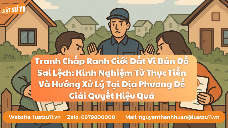 Tranh chấp ranh giới đất vì bản đồ sai lệch