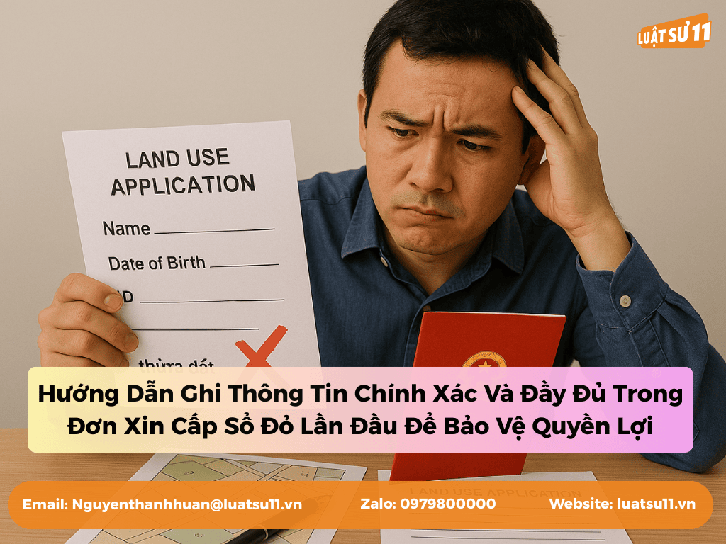 Hướng Dẫn Ghi Thông Tin Chính Xác Và Đầy Đủ Trong Đơn Xin Cấp Sổ Đỏ Lần Đầu Để Bảo Vệ Quyền Lợi