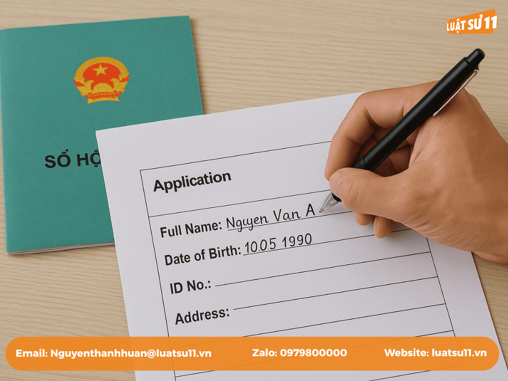 Thông tin cá nhân trong đơn xin cấp sổ đỏ lần đầu