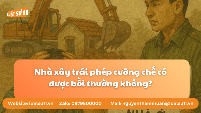 Nhà xây trái phép bị cưỡng chế có được bồi thường không?