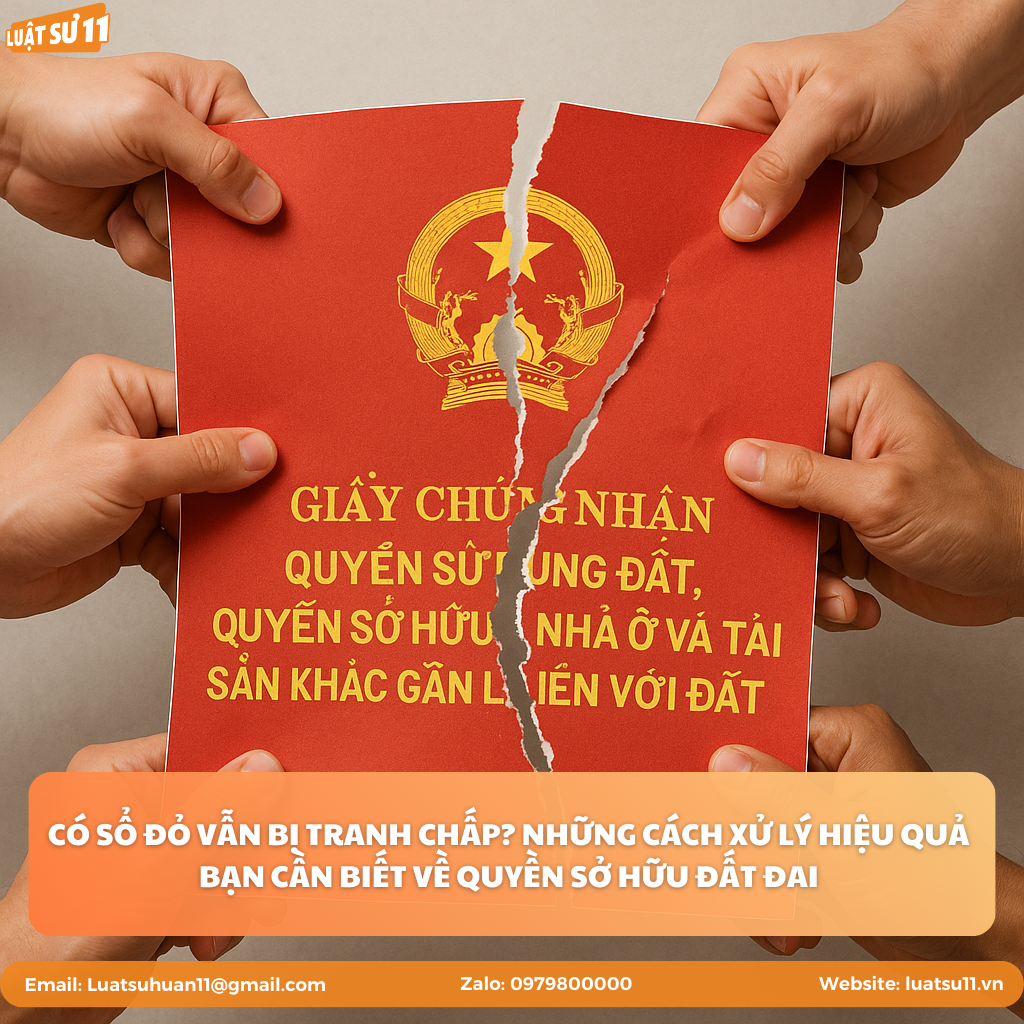 Có sổ đỏ vẫn bị tranh chấp? Nguyên nhân, cách xử lý hiệu quả và giải pháp bảo vệ quyền sở hữu đất đai