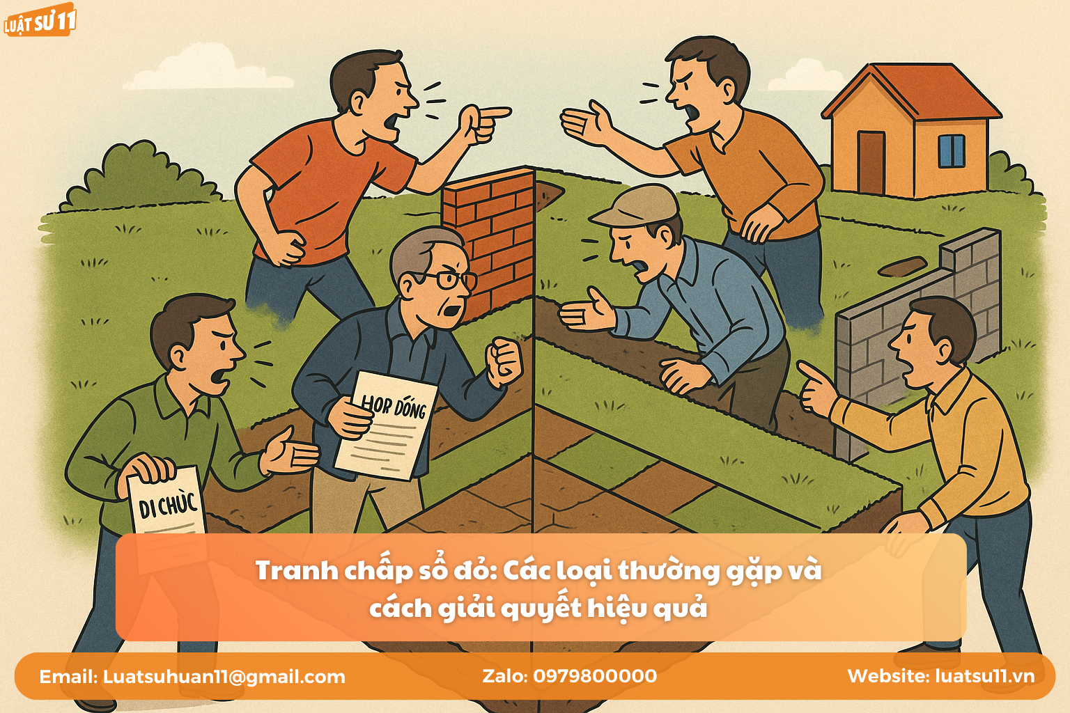 Tranh chấp sổ đỏ: Các loại thường gặp và cách giải quyết hiệu quả – Luật sư 11