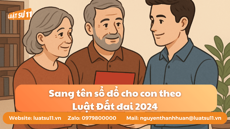 Sang Tên Sổ Đỏ Cho Con Theo Luật Đất Đai 2024