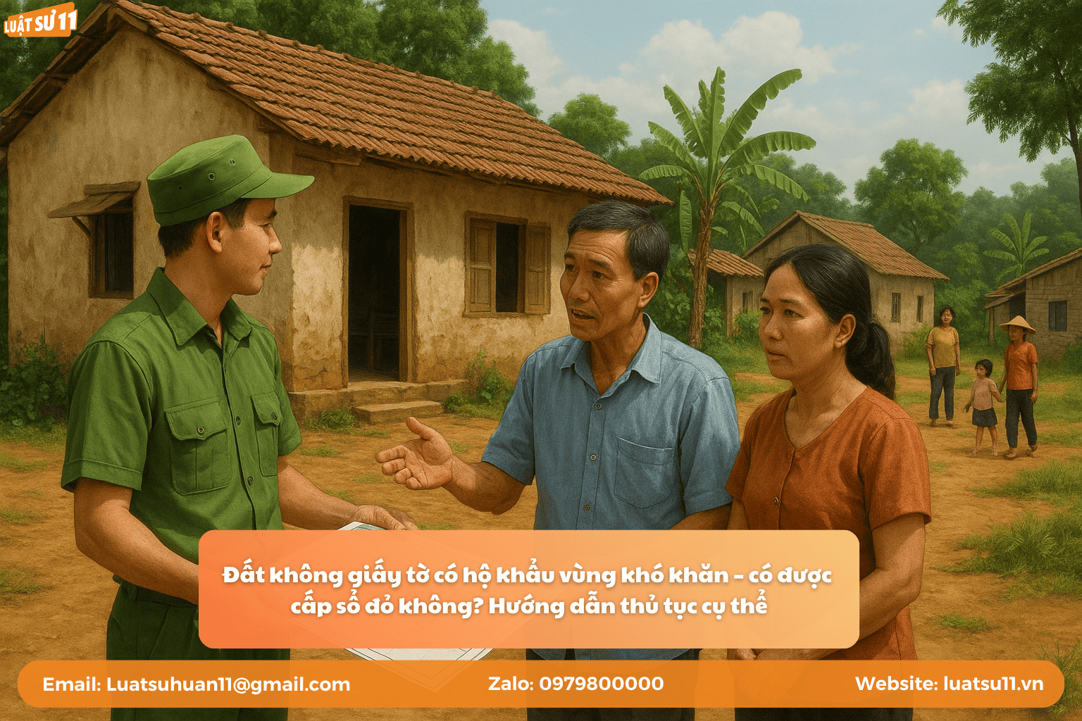 Đất không giấy tờ có hộ khẩu vùng khó khăn – có được cấp sổ đỏ không? Hướng dẫn thủ tục cụ thể