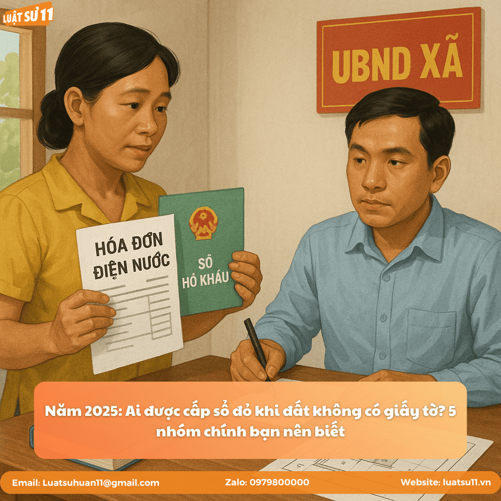 Năm 2025: Ai được cấp sổ đỏ khi đất không có giấy tờ? 5 nhóm chính bạn nên biết