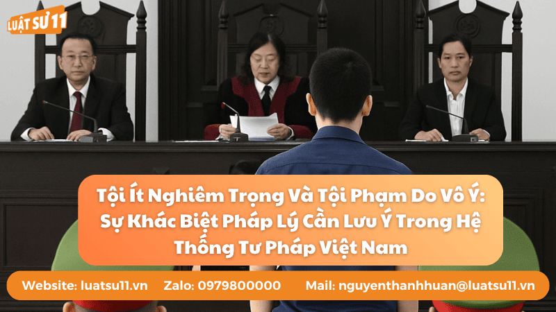 Tội Ít Nghiêm Trọng Và Tội Phạm Do Vô Ý Sự Khác Biệt Pháp Lý Cần Lưu Ý Trong Hệ Thống Tư Pháp Việt Nam