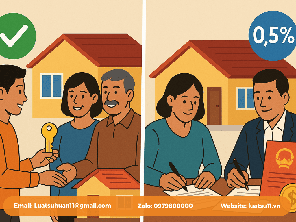 Lệ phí trước bạ khi sang tên nhà đất cho con: quy định nền tảng