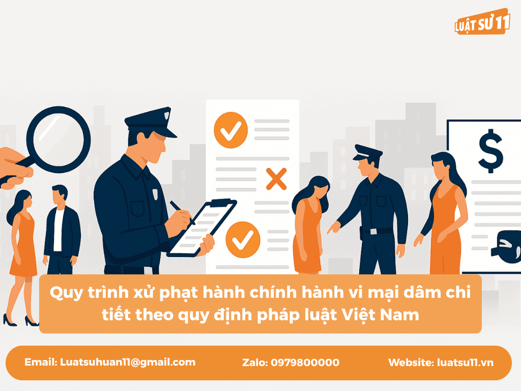 Quy trình xử phạt hành chính hành vi mại dâm chi tiết theo quy định pháp luật Việt Nam