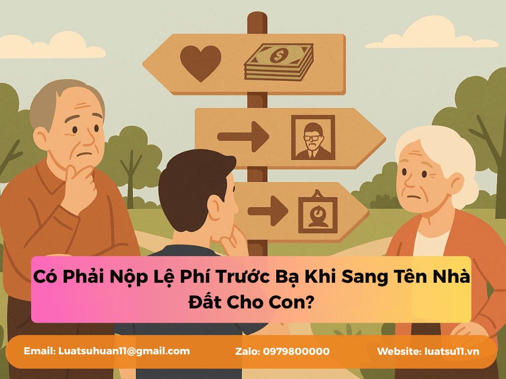 Có Phải Nộp Lệ Phí Trước Bạ Khi Sang Tên Nhà Đất Cho Con?
