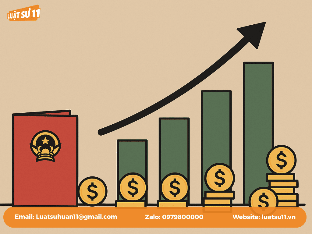 Phí công chứng và chứng thực khi tặng cho sổ đỏ là gì? Khung tính theo giá trị tài sản