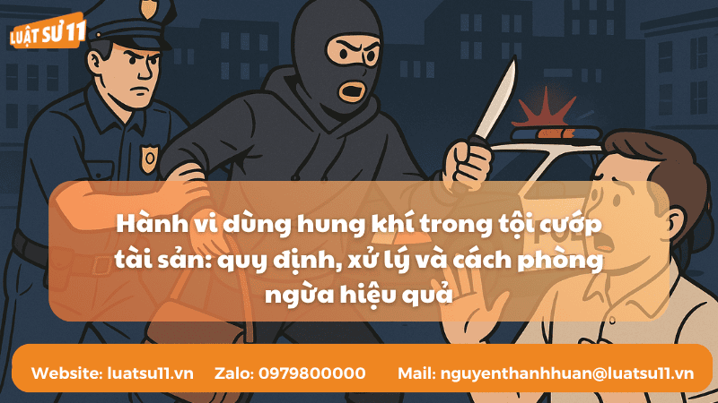 dùng hung khí để cướp tài sản