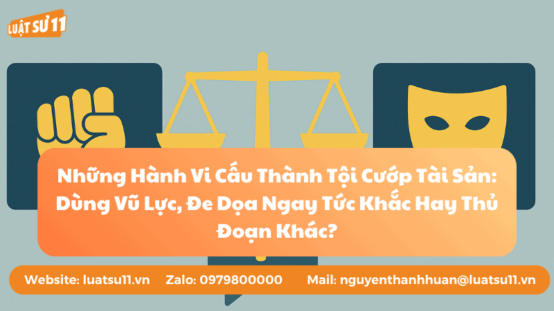 Hành vi cấu thành tội cướp tài sản