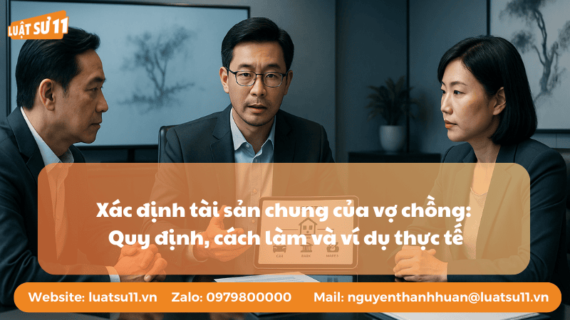 Xác định tài sản chung của vợ chồng: Quy định, cách làm và ví dụ thực tế