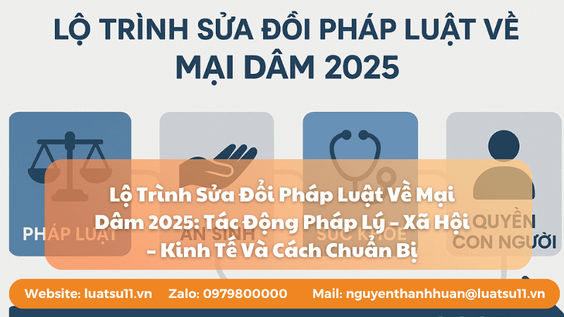 lộ trình thay đổi pháp luật về mại dâm