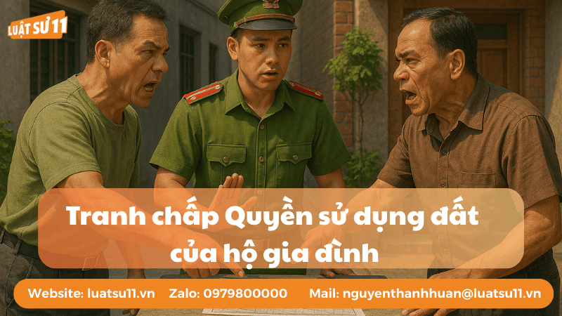 tranh chấp quyền sử dụng đất của hộ gia đình