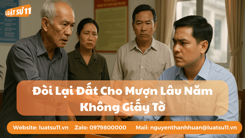 đòi lại đất cho mượn lâu năm không có giấy tờ