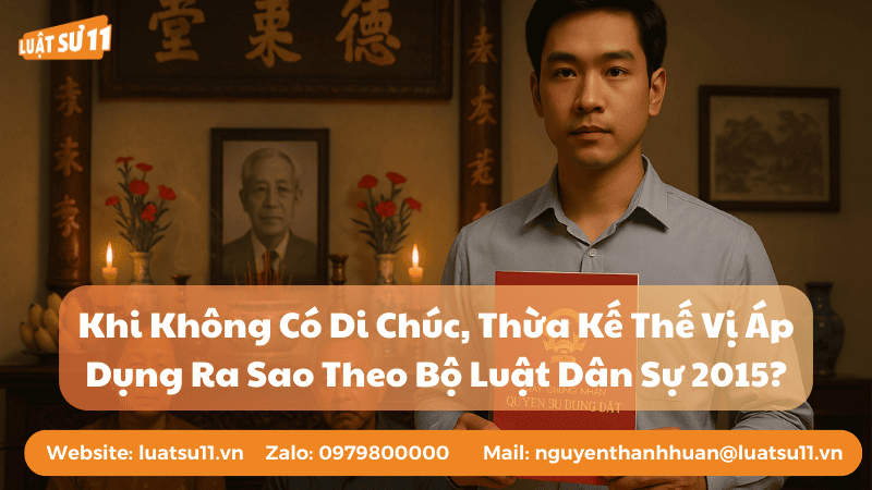 khi không có di chúc, thừa kế thế vị áp dụng ra sao theo Bộ luật Dân sự 2015