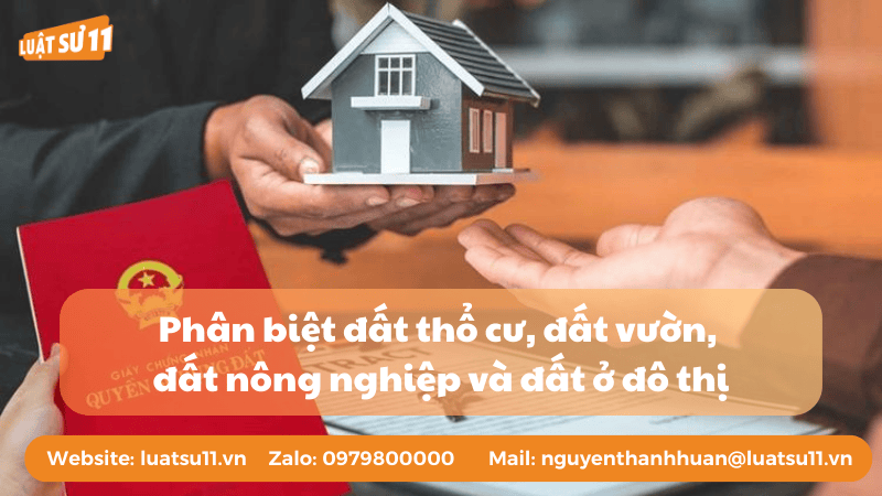 Phân Biệt Đất Thổ Cư, Đất Vườn, Đất Nông Nghiệp, Đất Ở Đô Thị