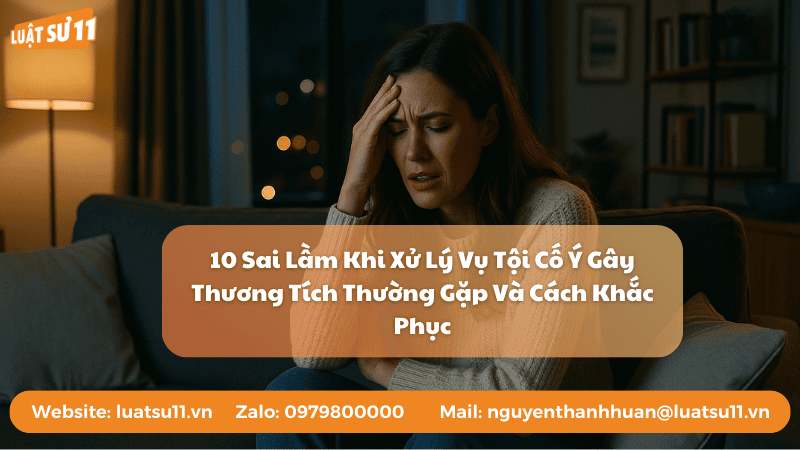10 Sai Lầm Khi Xử Lý Vụ Tội Cố Ý Gây Thương Tích Thường Gặp Và Cách Khắc Phục
