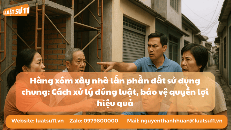 hàng xóm lấn đất thì giải quyết như nào