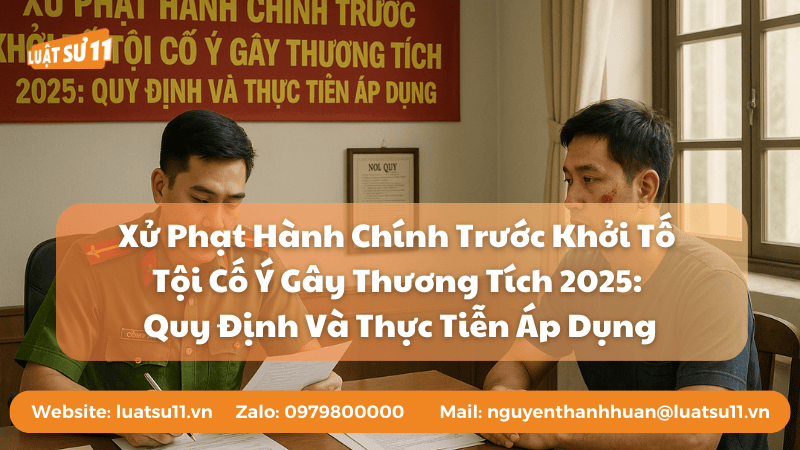 Xử Phạt Hành Chính Trước Khởi Tố Tội Cố Ý Gây Thương Tích 2025: Quy Định Và Thực Tiễn Áp Dụng