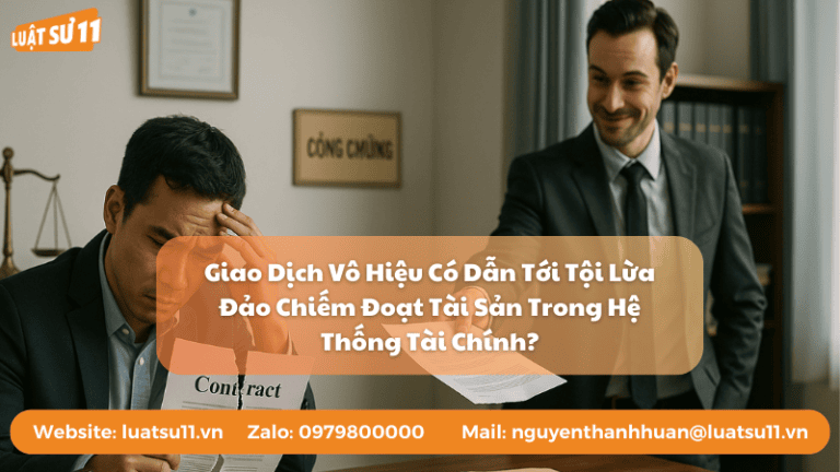 Giao Dịch Vô Hiệu Có Dẫn Tới Tội Lừa Đảo Chiếm Đoạt Tài Sản Trong Hệ Thống Tài Chính