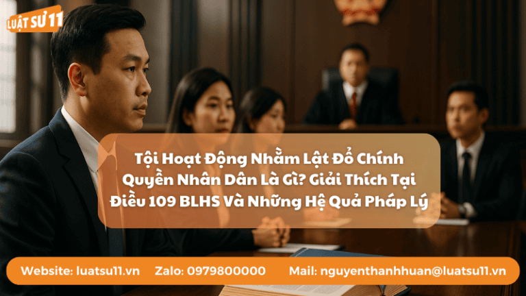 Tội Hoạt Động Nhằm Lật Đổ Chính Quyền Nhân Dân Là Gì Giải Thích Tại Điều 109 BLHS Và Những Hệ Quả Pháp Lý