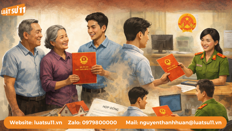 thủ tục sang tên sổ đỏ cho con