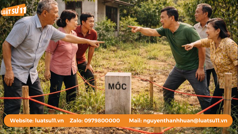 tranh chấp ranh giới đất đai