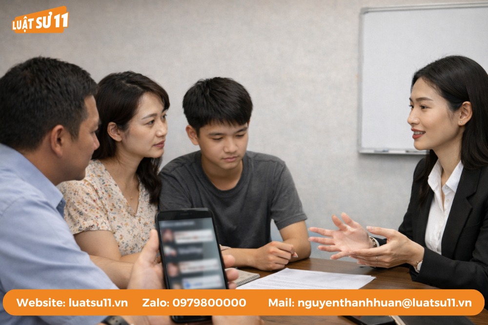 Người dưới 16 tuổi xúc phạm có cấu thành tội làm nhục