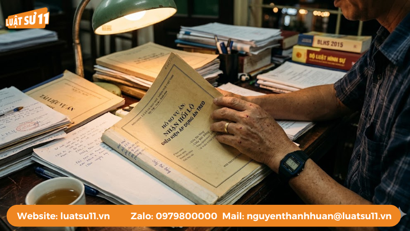Điều kiện áp dụng án treo trong tội nhận hối lộ là gì?