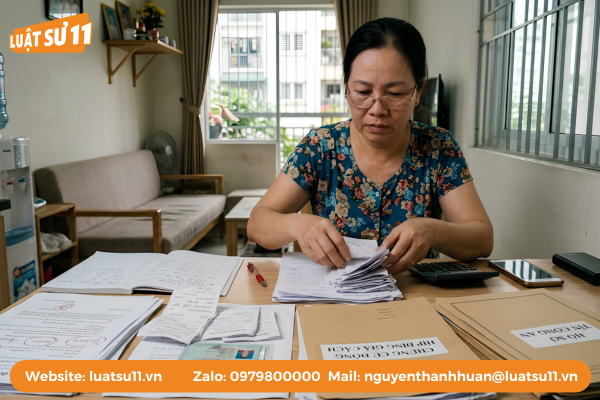 Các loại chứng cứ cần thu thập như tin nhắn, ghi âm, sao kê và hợp đồng
