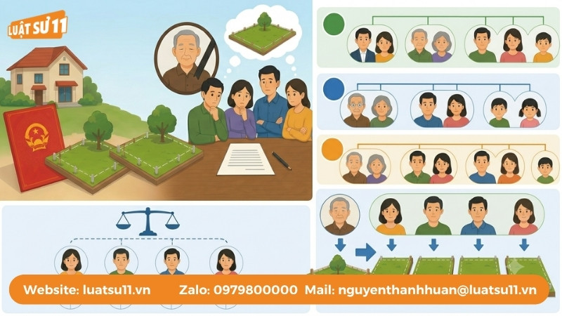 Cách chia tài sản thừa kế không có di chúc