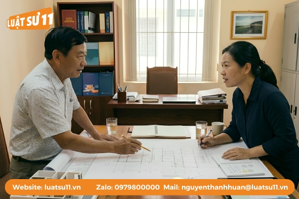 Các bên trao đổi để tìm phương án giải quyết tranh chấp tiền cọc