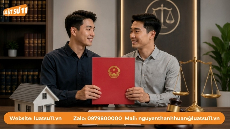 Hai anh em cùng đứng tên sổ đỏ giúp bảo vệ quyền lợi và tài sản chung của hai người