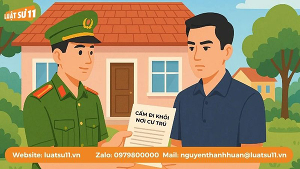Nghĩa vụ chấp hành quản lý của địa phương khi bị cấm đi khỏi nơi cư trú