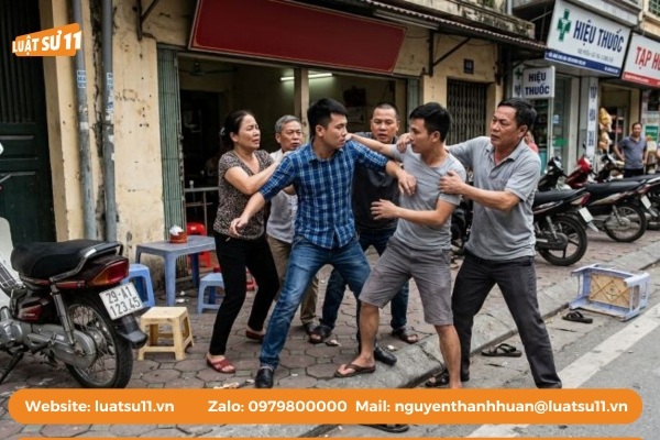 Đánh nhau gây thương tích có bị tạm giữ, tạm giam