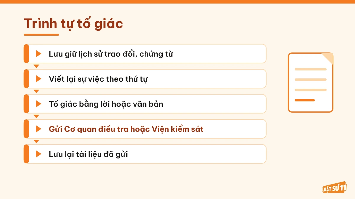Trình tự chuẩn bị và gửi tố giác khi bị lừa đảo chiếm đoạt tài sản