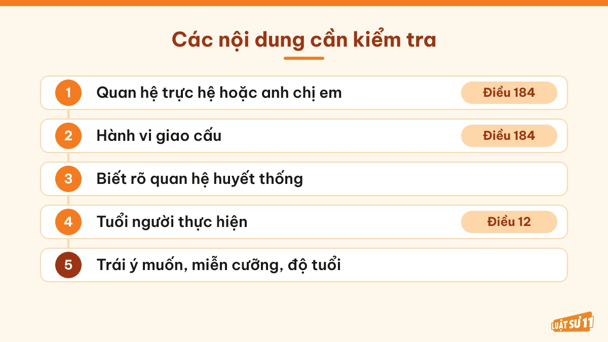 Năm nội dung cần kiểm tra khi xem xét hành vi theo Điều 184 Bộ luật Hình sự