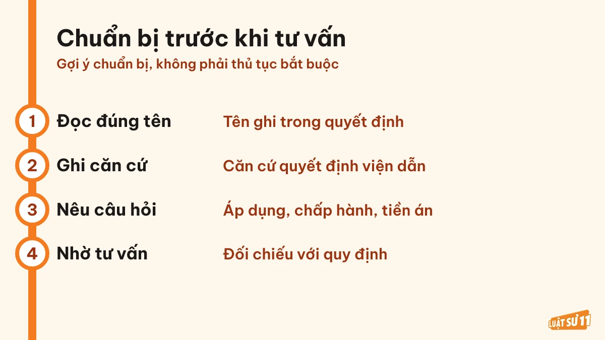Bốn bước chuẩn bị thông tin trước khi hỏi về tình trạng tiền án